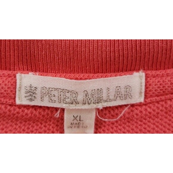 Peter Millar Mens Sweater Vest Size XL Coral Pink Golf Course Academia - Picture 3 of 6